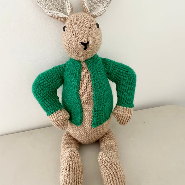 Handknitted Rabbit soft toy