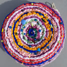 Super colourful crochet beaded purse 