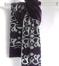LIMITED EDITION SILK VISCOSE DEVORE VELVET SCARF