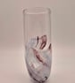 Unique Handmade Blown Glass Stormy Sky Textures Vase - Image 5