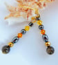 Obsidian, Hematite & Crystal Earrings, Birthday, Anniversary, Gifts For Her - Image 3