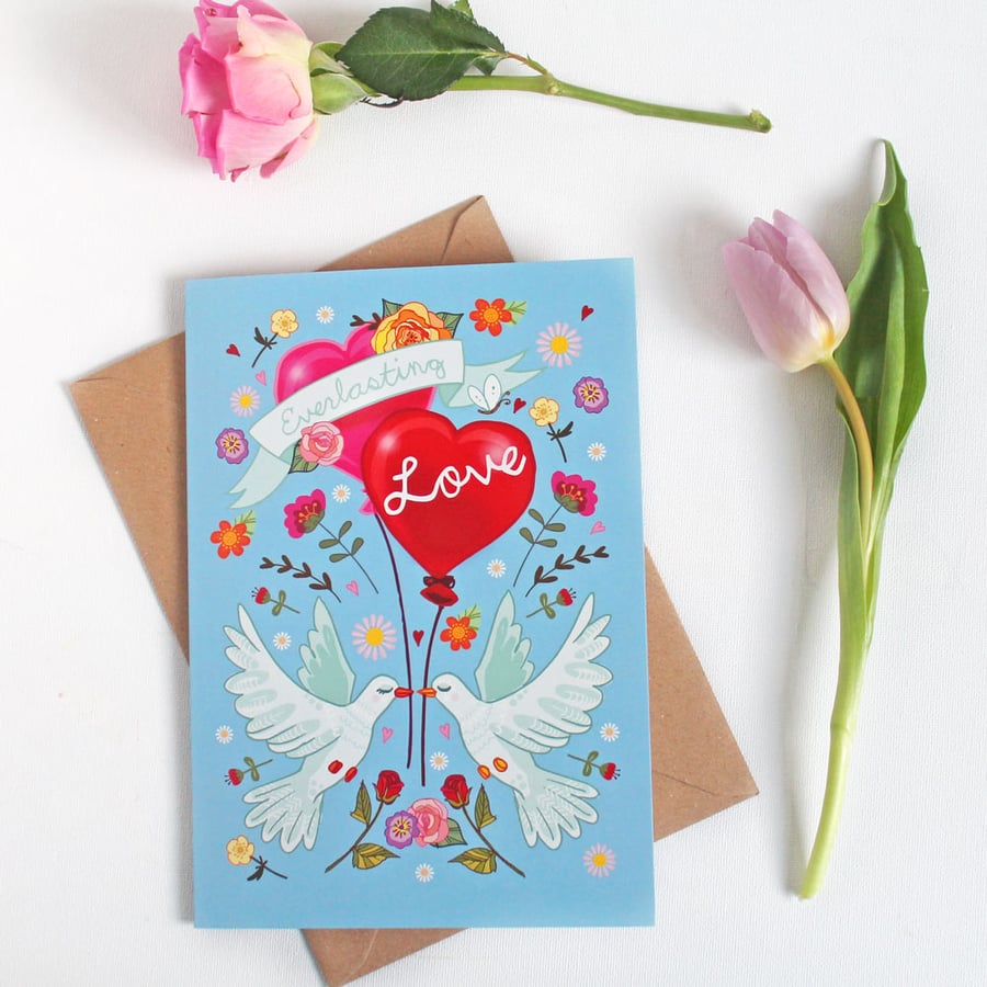 Everlasting Love - Large, A5 sized Valentine Card
