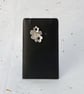 Sterling silver and brass flowers lapel pin – handmade floral brooch  - Image 6