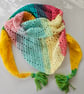 Multicoloured pastel triangle scarf - Image 1