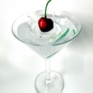 Splash Effect Fake Food Art Martini Cocktail Display Ornament