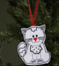 cat gingerbread pet keepsake hanging tree ornament - Image 7