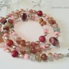 Quartz, Freshwater Pearls & Quartzite Sterling Silver Necklace