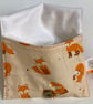 Dog treat bag with small carabiner clip. Orange foxes - Image 2