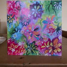 'The power of a flower' greetings card