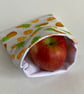 Large snack bag in a pineapple fabric. Reusable and eco-friendly - Image 2