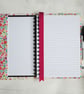 A5 Reusable Notebook Cover - Colourful Ditsy Floral, Floral Notebook - Image 5