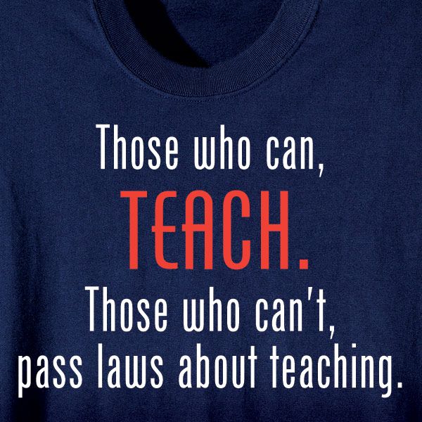 Those who Can, Teach - comment on the education system decorative magnet