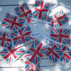 Hand printed Union Jack Jubilee bunting