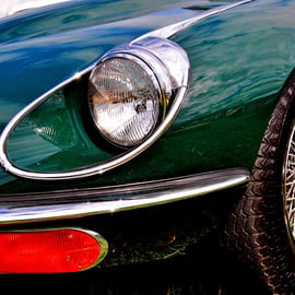 E Type Jaguar Classic Motor Car Photograph Print