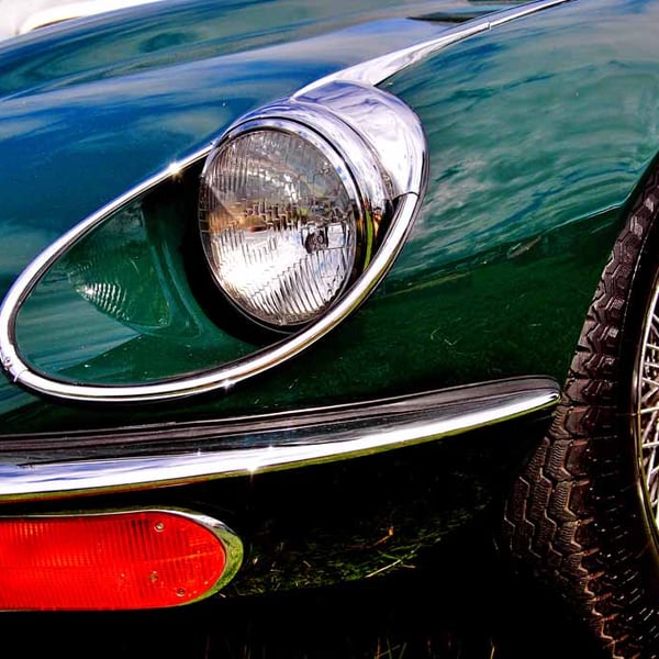 E Type Jaguar Classic Motor Car Photograph Print