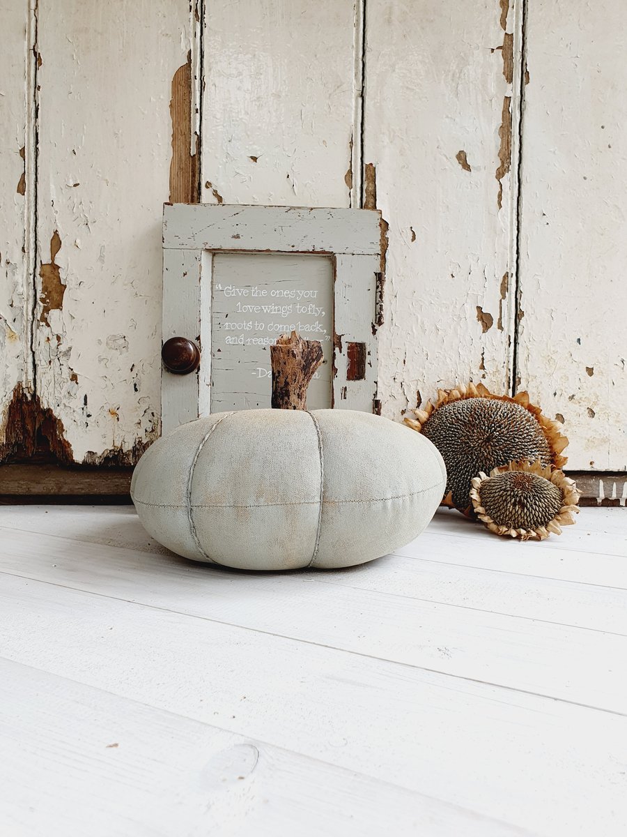 Large Pale Blue Pumpkin