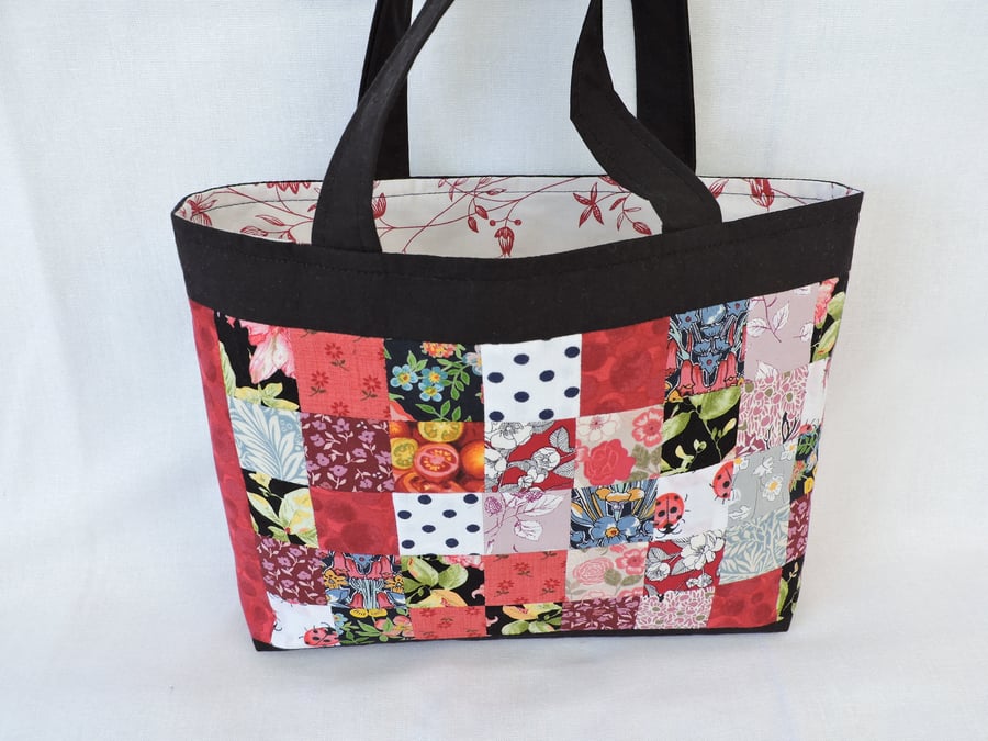 Tote Bag  Multi Coloured Patchwork