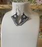 Handmade Free Standing Lace Earrings Hightop trainers  - Image 2