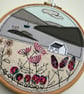 Scottish loch Free Motion Embroidery Art