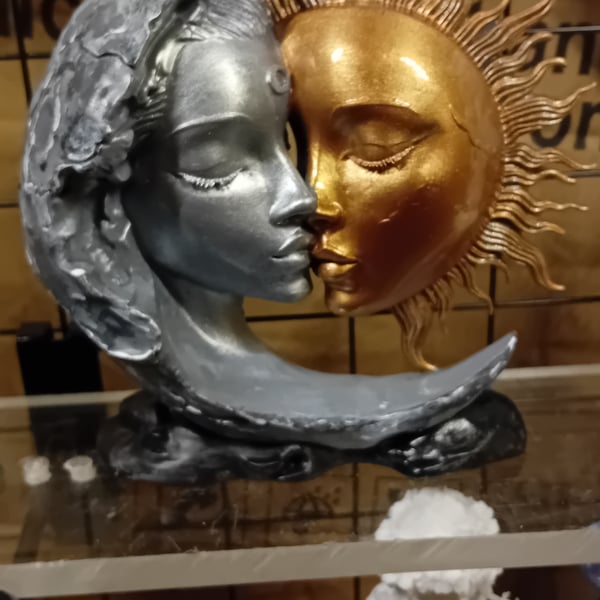 Sun and Moon Ecliptic Moment 14cm x 14cm