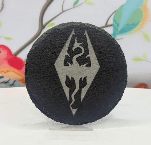 Skyrim Laser Etched Coaster