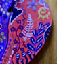 Unique purple and red hand painted heart - Image 4