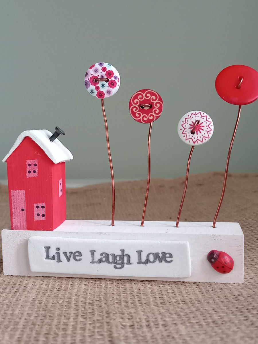 red rustic mini shelf decor lovely gift for you or loved one