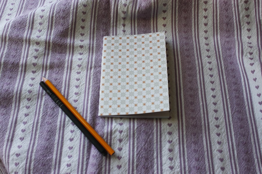A6 notebook with decorative cover
