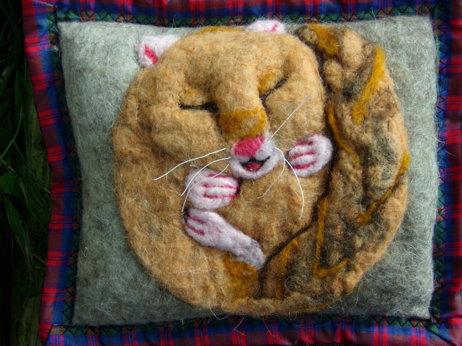 Autumn Snoring Dormouse Cushion