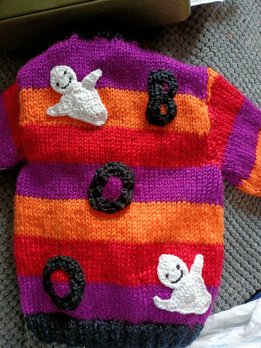 Bright hand Knitted baby cardigan 