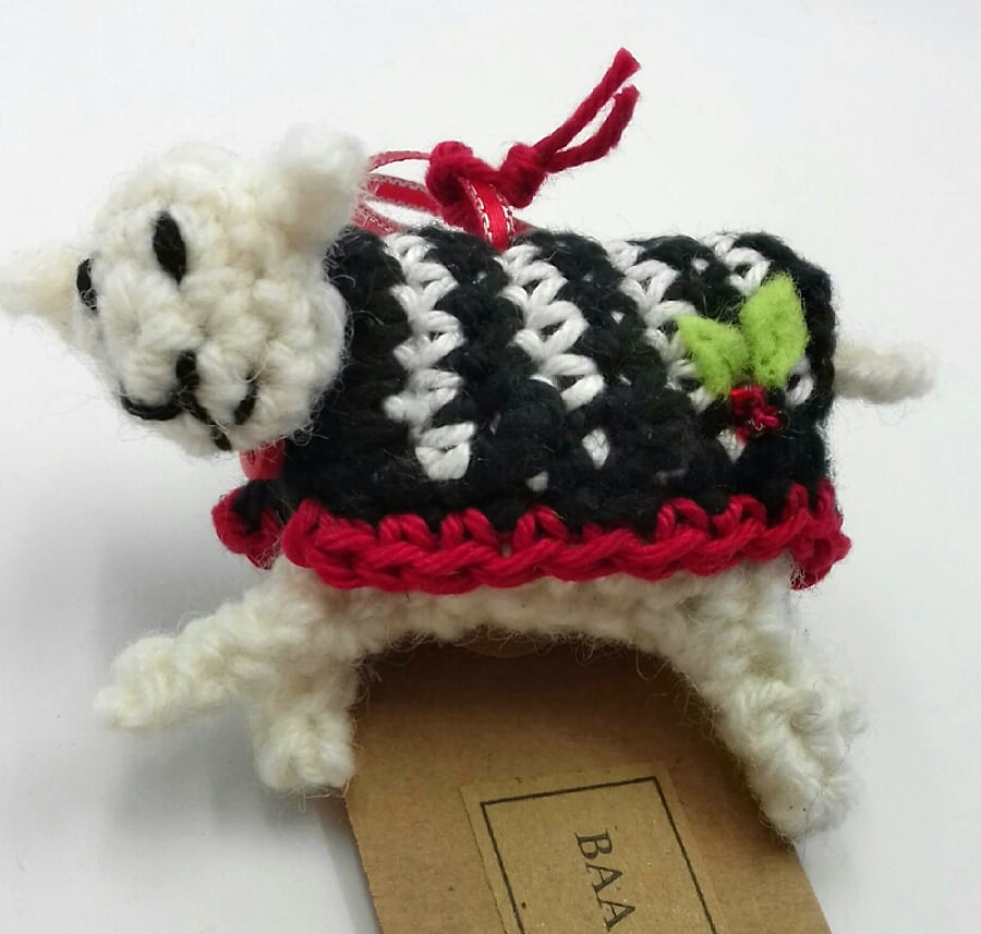 Baa Humbug Crochet Decoration 