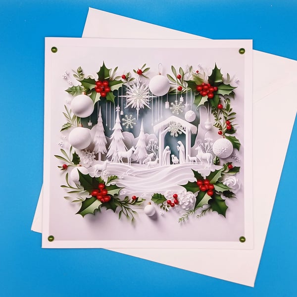 Religious Christmas Card, Large