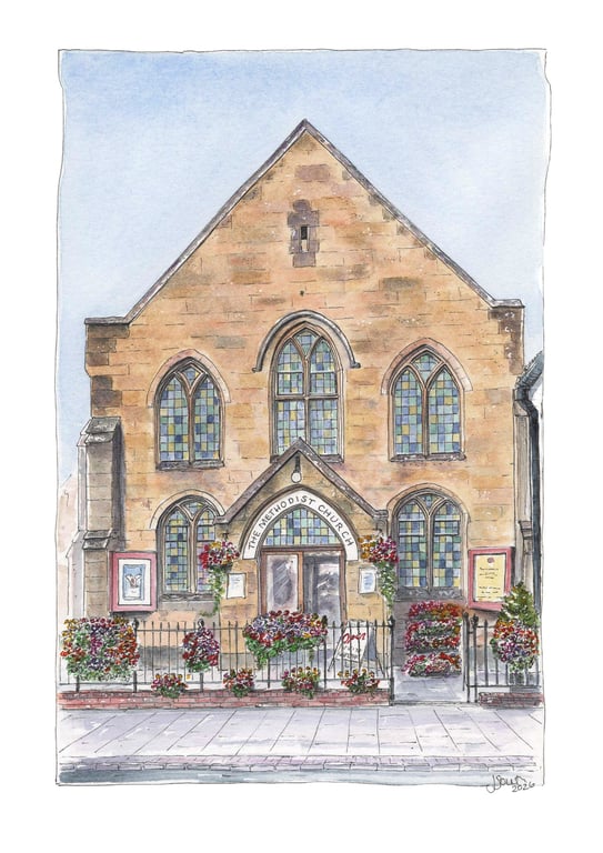 Whitchurch Methodist Church, Hampshire - A4 print