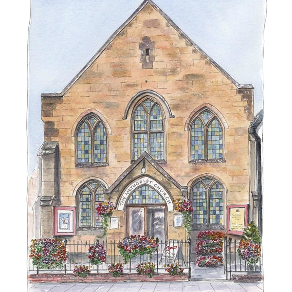 Whitchurch Methodist Church, Hampshire - A4 print