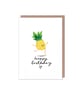 Happy Pineapple Birthday Card