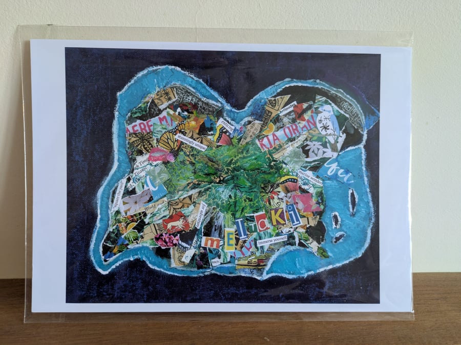 A4 print of an original collage 