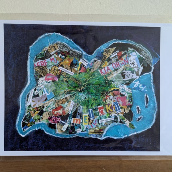 A4 print of an original collage 