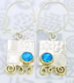 Aqua Chalcedony contemporary handmade earrings. choice of stones. Matching S. - Image 6