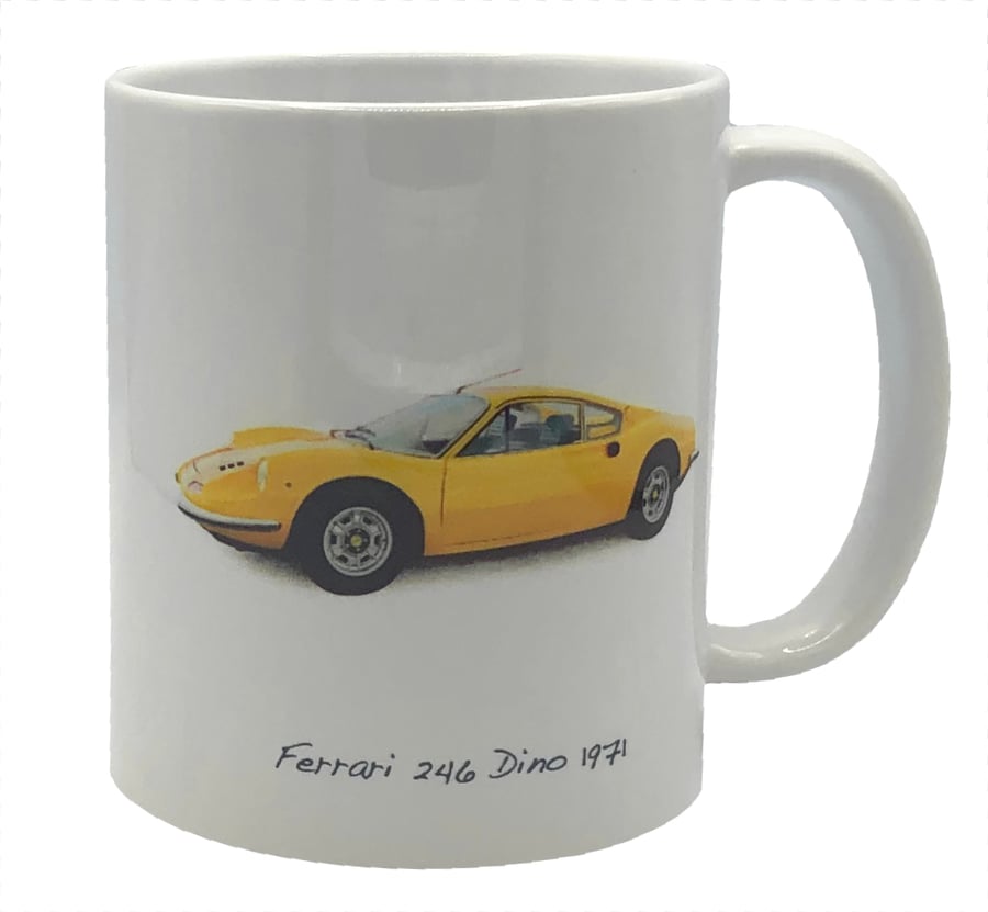 Ferrari 246 Dino 1971- 11oz Ceramic Mug for the Enthusiast