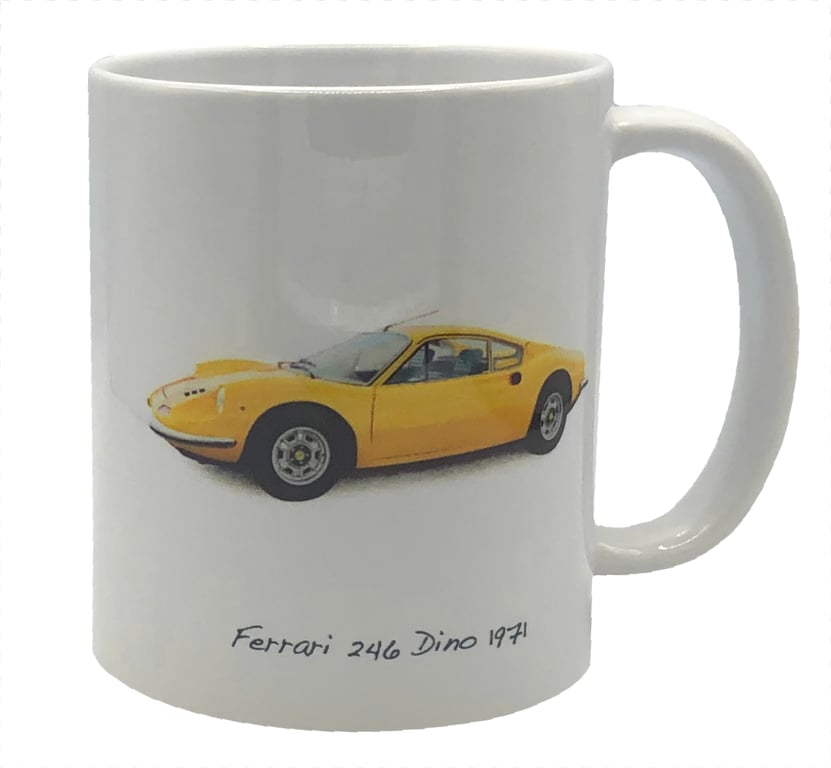 Ferrari 246 Dino 1971- 11oz Ceramic Mug for the Enthusiast