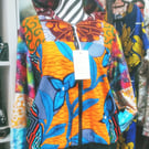 One of a kind handmade Patchwork zip up hoodie. Size small to medium