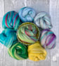 Faery fluff spinning felting fibre pack merino and stellina 95g Winkle sparkles - Image 2