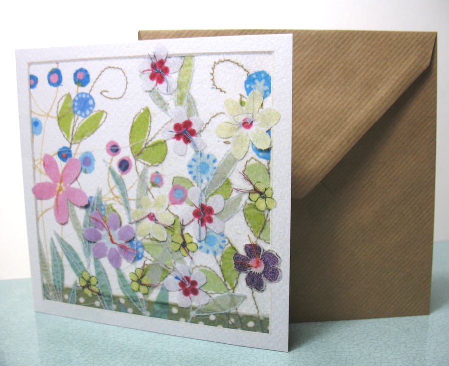 Thank you Flower Garden  card