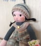 knitted doll - Tilly Teal - Image 2