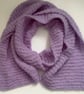  SCARF,' Atmosphere'. Alpaca, merino blend. Lilac .Supersoft. Lightweight.  - Image 4