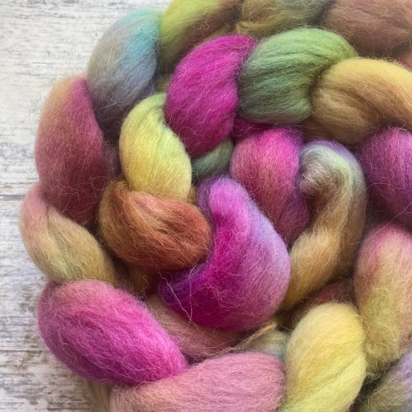 Merino Alpaca blend Spinning fibre 125g OOAK