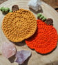 Pumpkin Coasters, Halloween Coaster, Halloween Decoration, Autumn Decor