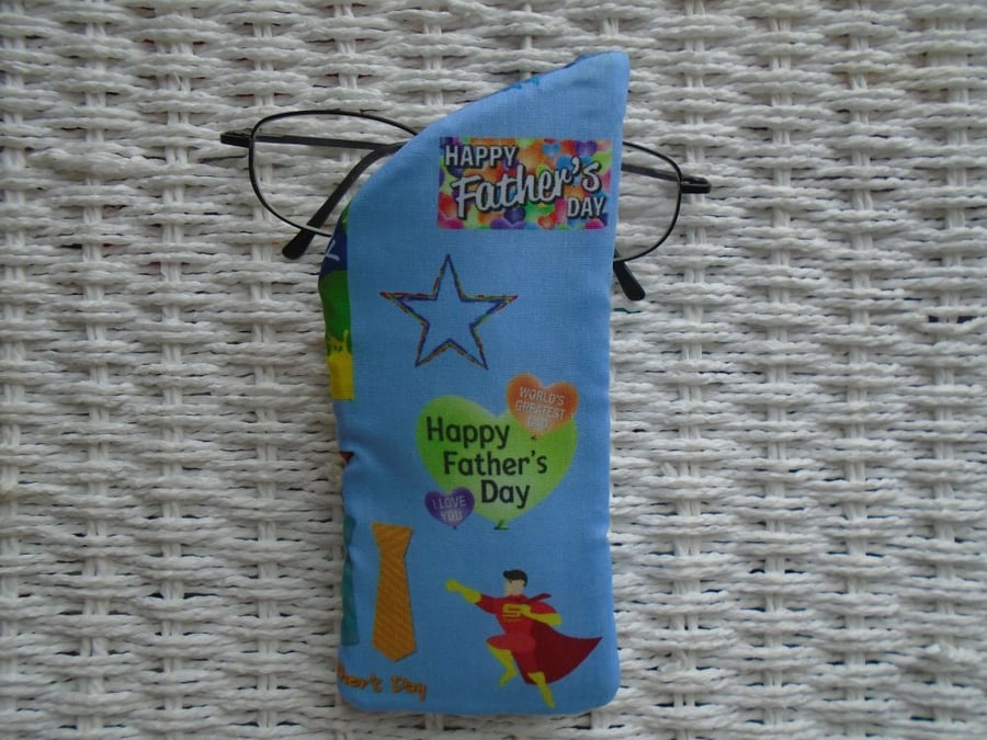 Happy Father's Day Glasses Case Lined & Padded 