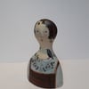 Figurative ceramic vase 