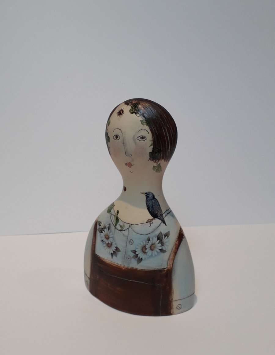 Figurative ceramic vase 